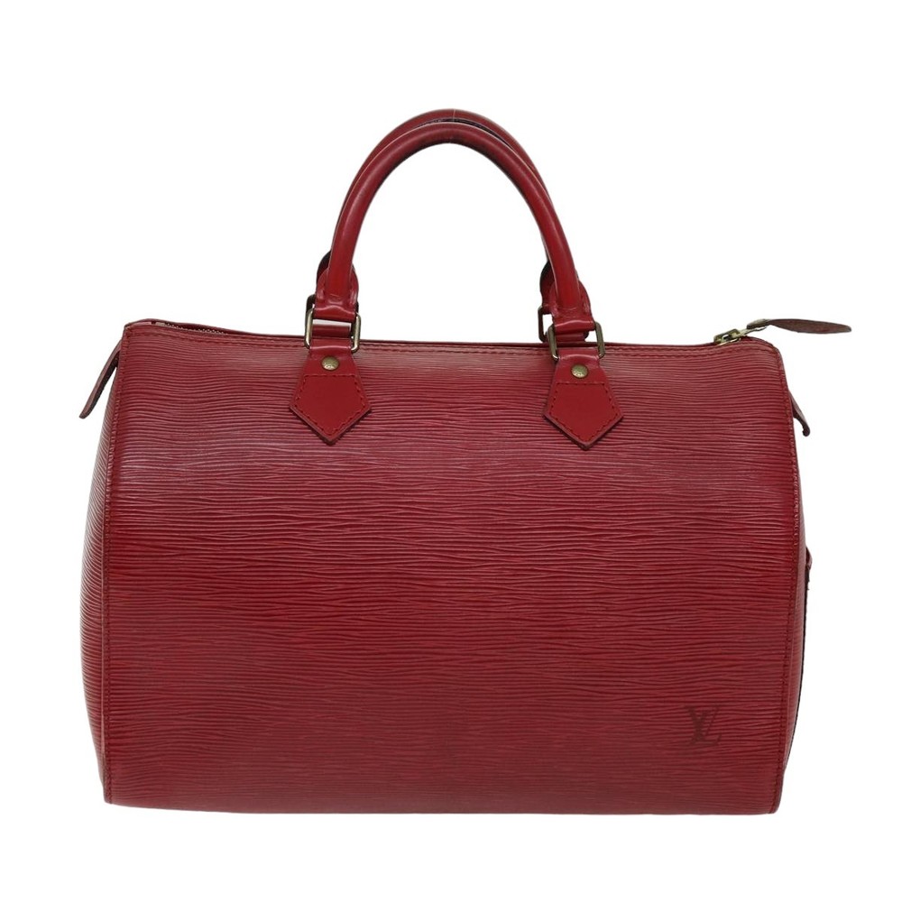 LOUIS VUITTON Epi Speedy 30 Hand Bag Castilian Red M43007 LV Auth 76072 - Picture 13 of 16